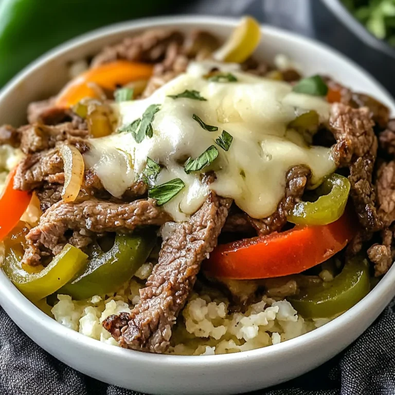 Philly Cheesesteak Bowls – Easy Low-Carb Dinner Idea