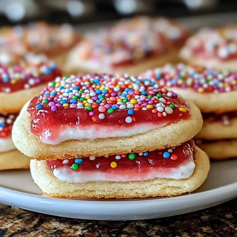 Strawberry Pop Tart Sugar Cookies