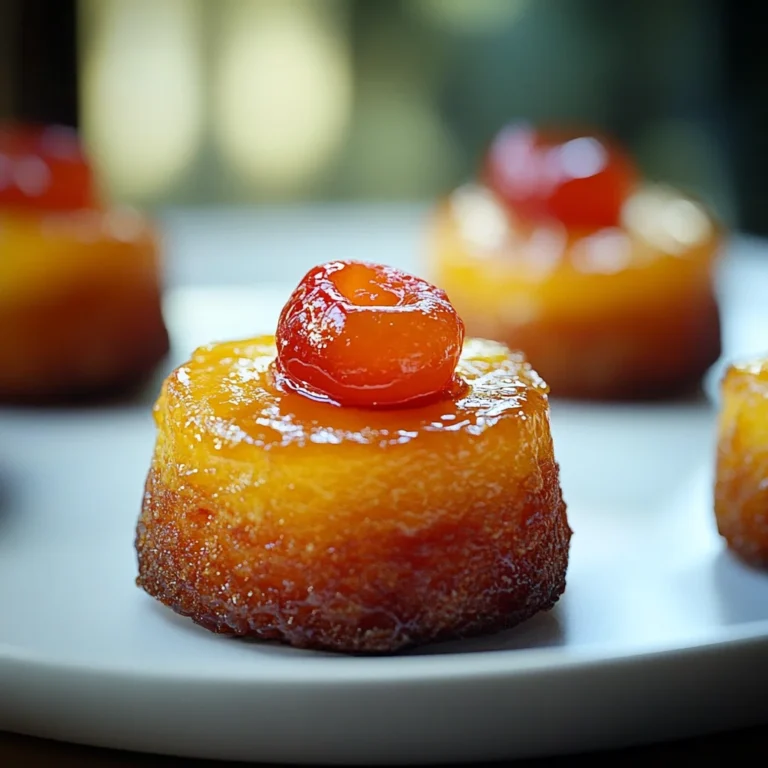 Mini Pineapple Upside Down Cakes