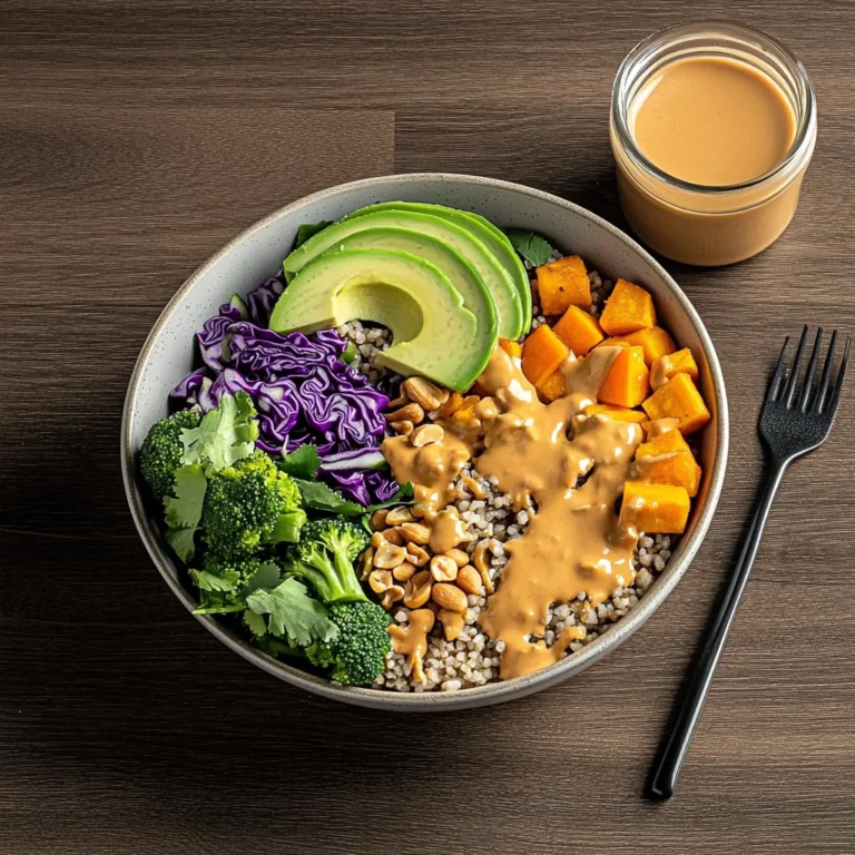 Thai Peanut Sweet Potato Buddha Bowl