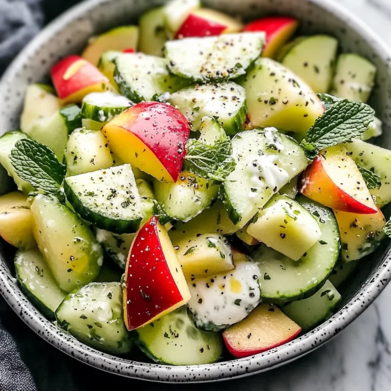 Apple Cucumber Salad With Creamy Yogurt Dressing Recipe