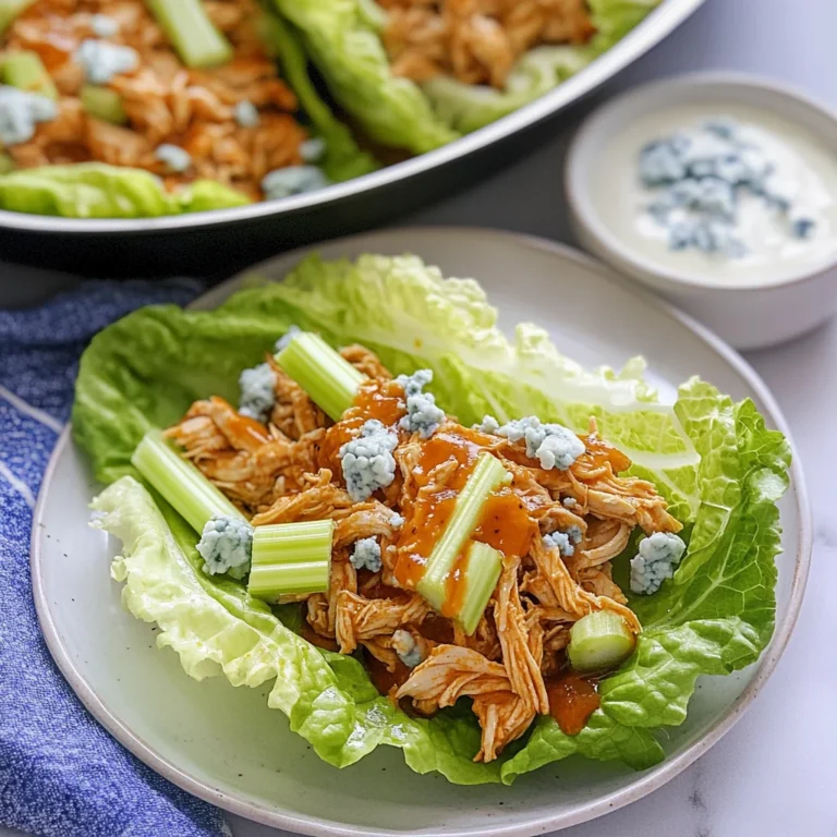 Buffalo Chicken Lettuce Wraps