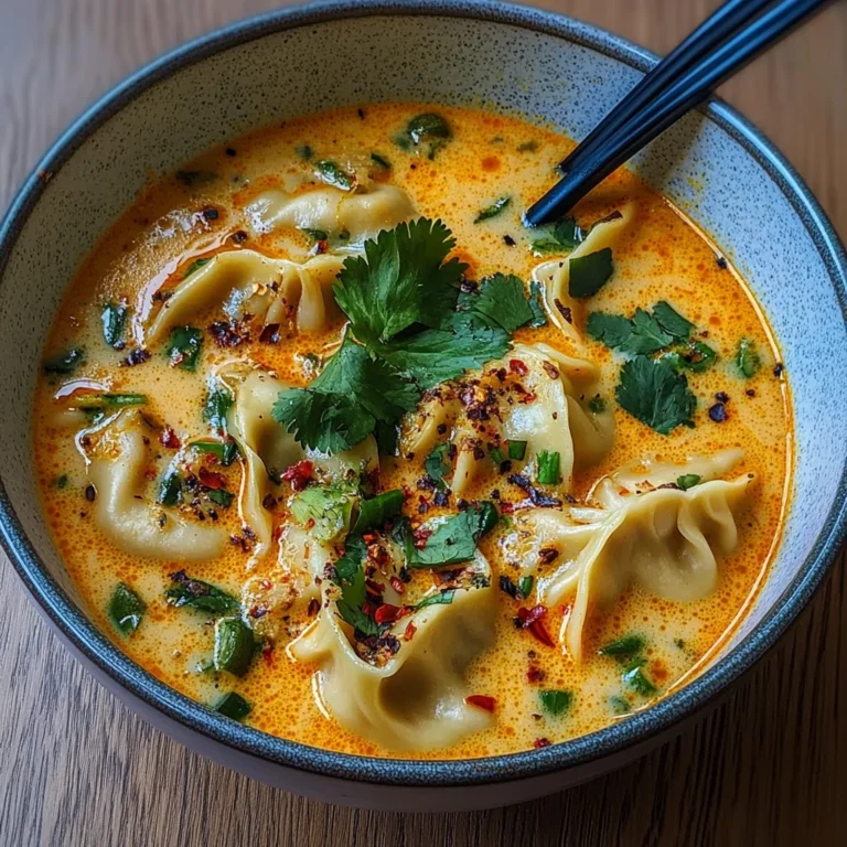 Coconut Curry Soup with Dumplings