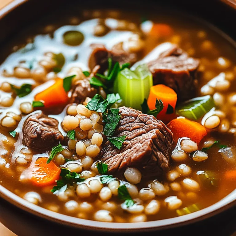 Cozy Beef and Barley Soup