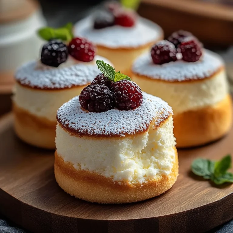 Fluffy Japanese Cotton Cheesecake Cupcakes