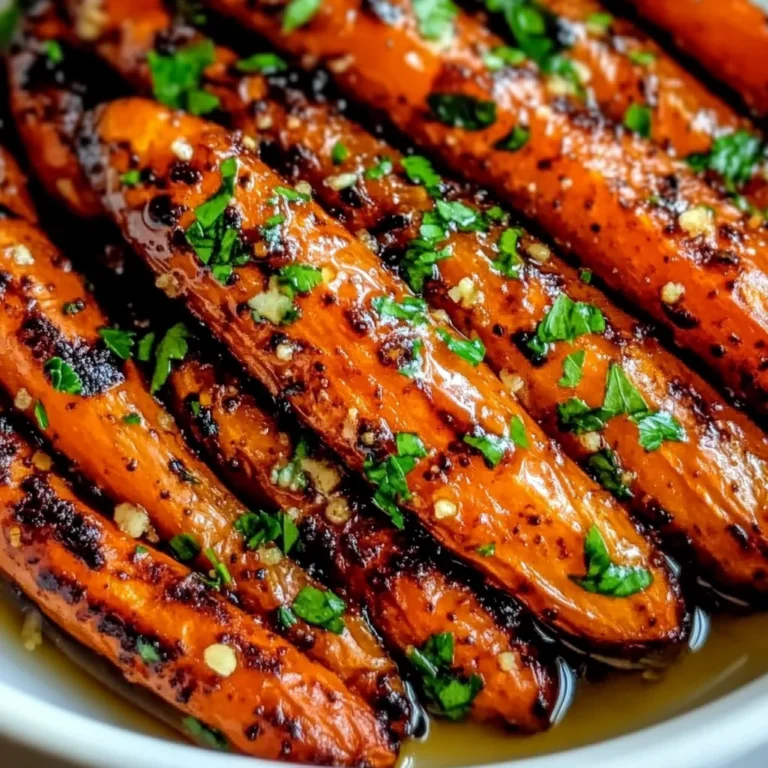 Honey Garlic Butter Roasted Carrots