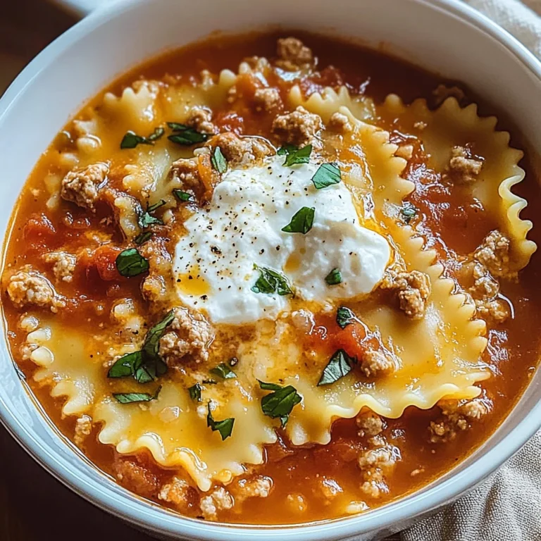 Irresistible Lasagna Soup
