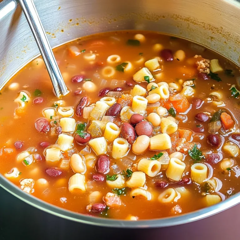 Italian Pasta Fagioli Soup Recipe