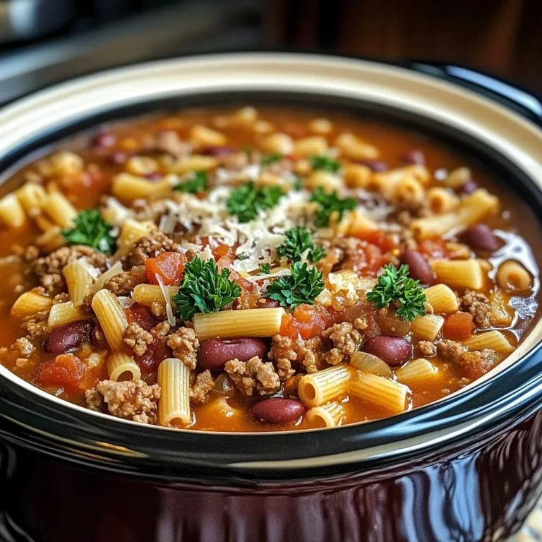 Olive Garden Slow Cooker Pasta Fagioli: Comfort in Every Spoonful