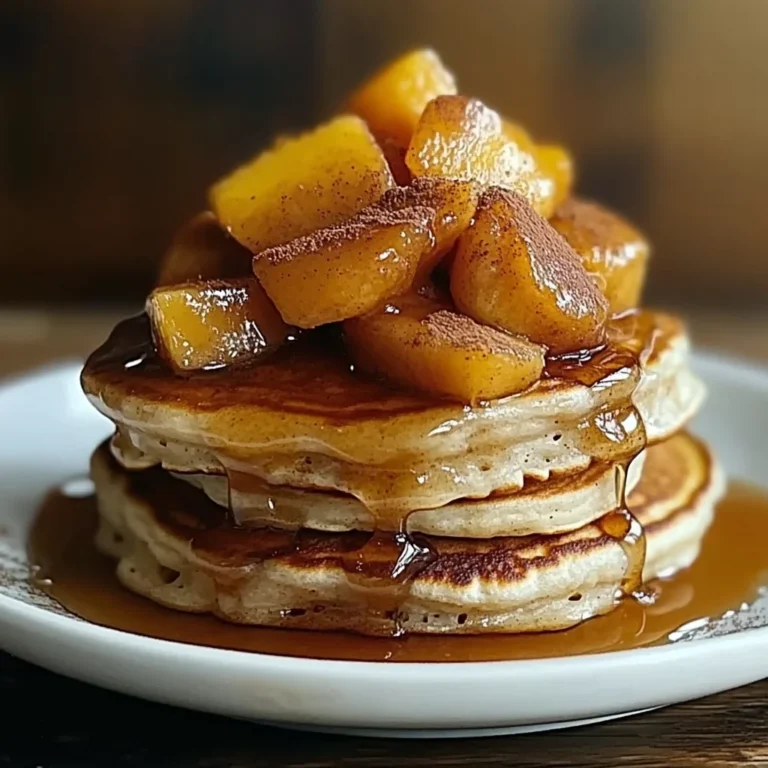 Peach Cobbler Pancakes