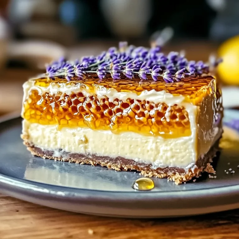 Ultimate Lemon Lavender Cheesecake with Honeycomb Magic